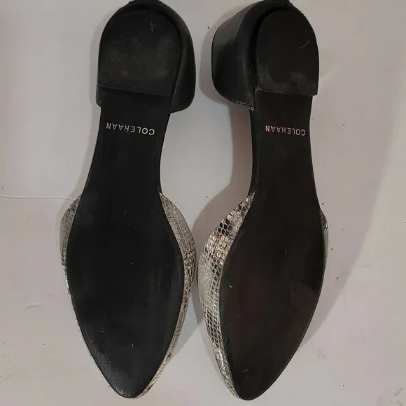 𝅺Cole Haan Women's Snake Embossed  Flat - Picture 6 of 7